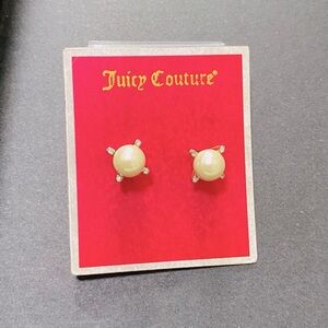 Juicy Couture Pearl Stud Earrings NWT